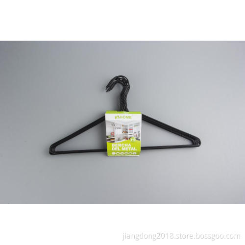 Plastic Coated Wire Hanger Black